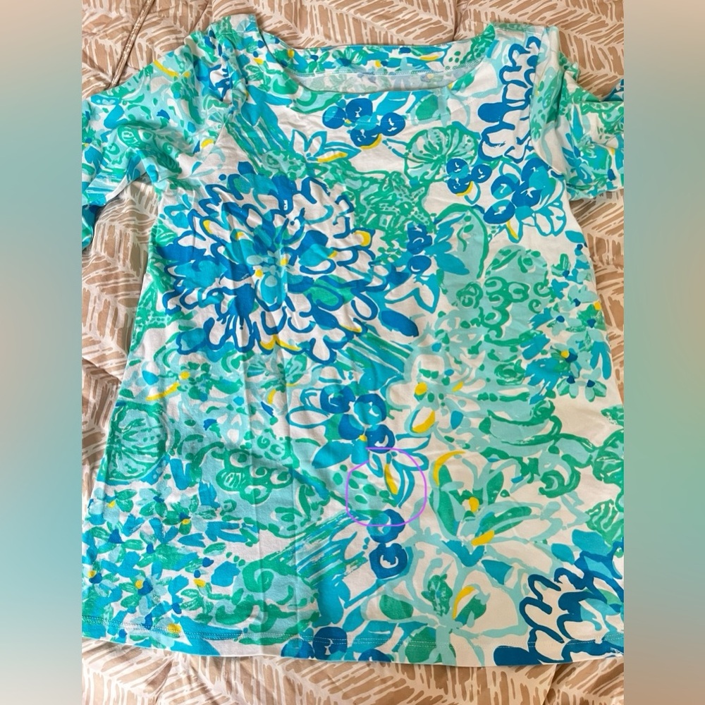 Lilly Pulitzer Juline Top Resort White in a Pinch - Picture 7 of 9
